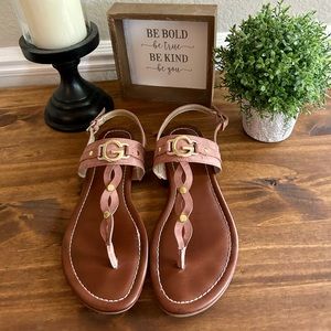 GUESS MAUVE SANDALS SIZE 8